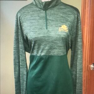 Irish Green Quarter Zip, Size XL